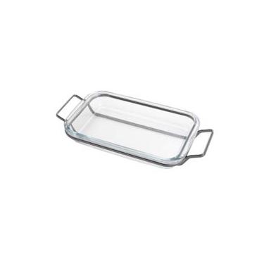 Imagem de SUPORTE ARAMADO AÇO INOX C/REFRATÁRIO BLACK 37x23cm