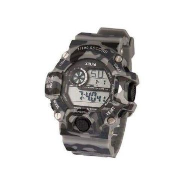 Imagem de Relogio Masculino Prova D`água Camuflado Xj-875dm Militar