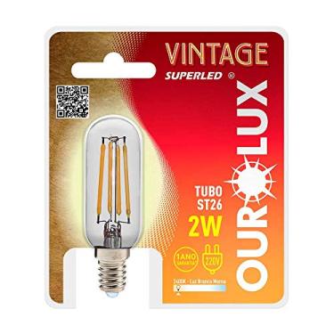 Imagem de Vintage Led Tubo St26 2w 220v 2400k Ourolux, 2w 220v Não Se Aplica