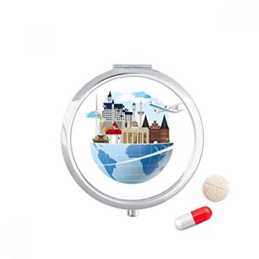 Imagem de Landmark Journey — Porta-comprimidos de avião alemão, caixa de armazenamento de remédios