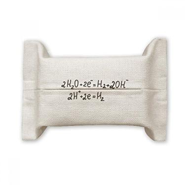 Imagem de Chemistry Kowledge Eletrólise of Water Suporte de capa de papel para lenços faciais Bolsa de linho de algodão
