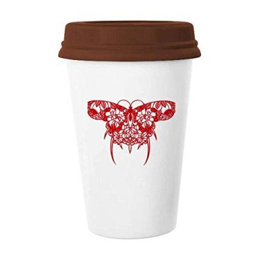 Imagem de Caneca de corte de papel de pipa de cultura tradicional chinesa para copo de cerâmica