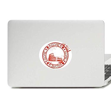 Imagem de Adesivo de notebook com emblema de vinil clássico da cidade de Roma da Itália