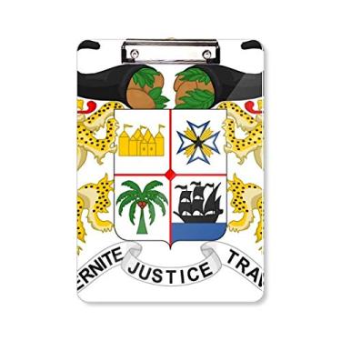Imagem de Benin National Emblema Country Prancheta pasta, bloco de escrita A4