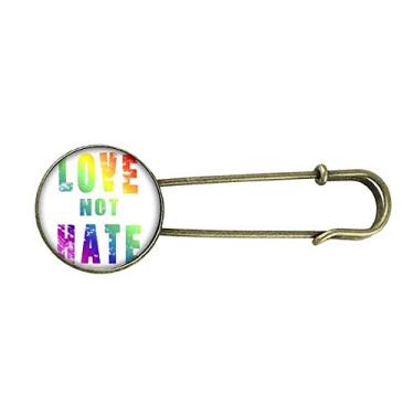 Imagem de Broche de metal retrô LGBT bandeira de lésbica arco-íris gay joia