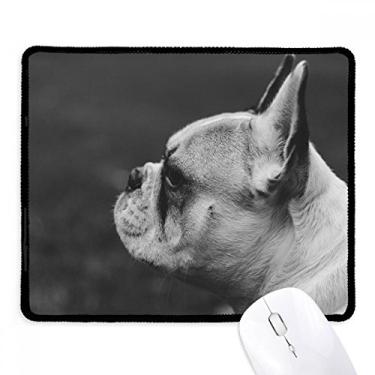 Imagem de Mousepad para animais de estimação cinza com bordas costuradas Tapete de borracha para jogos