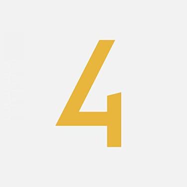 Imagem de Placa de casa flutuante 3D de 6,96 cm, número 0-9 letra A-Z e símbolo de traço, placa de cobre puro, alfabeto digital para casa ao ar livre, quarto de hotel, dourado, antiferrugem, durável