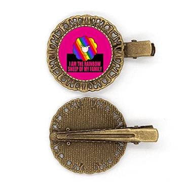 Imagem de Presilha de cabelo I Am The Rainbow Sheep Of My Family