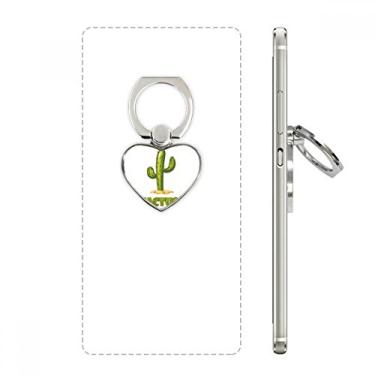 Imagem de Suporte de anel de telefone verde para suculentas de cacto, suporte universal