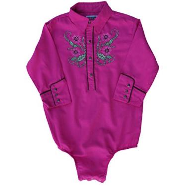 Imagem de Macacão de caubói rosa quente fúcsia ocidental para bebês e crianças pequenas, Fúcsia, 0-3 Month