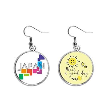 Imagem de Mapa Tokyo Games Japão, Art Déco, presente, moderno, gota, sol, flor, brinco, bijuteria, moda