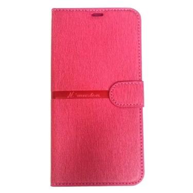 Imagem de Capa Carteira Flip couver Galaxy Note 10 6.3 rosa + Película de vidro 3d