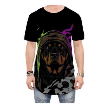 Imagem de Camiseta Long Line Rottweiler Cachorro Animal Cão 9 - Estilo Vizu
