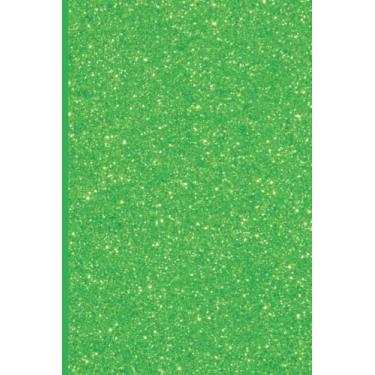 Imagem de Green Glitter Journal Notebook Libreta Glossy-Finish Cover: Simple Soft Cover Lined 100 Page Writing Journal Diary Libreta Lined | Workbook for Woman Men Girls Boys Kids Teens Students