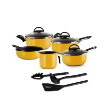 Imagem de CONJUNTO DE PANELAS TEFLON ELEGAN 8 PEÇAS MARPAL… (AMARELO)