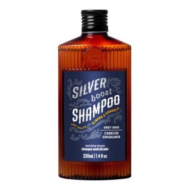Imagem de Shampoo Para Cabelos Loiros E Grisalhos - Silver Boost 220ml - Qod Bar