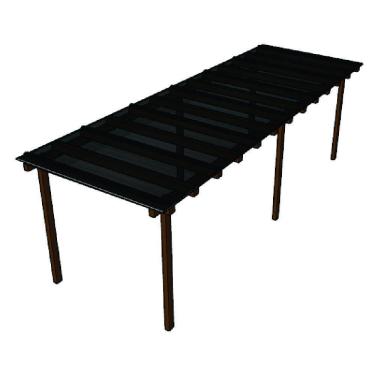 Imagem de Cobertura Policarbonato Alveolar 6,00m x 3,00m - Fume 4mm