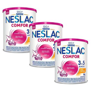 Imagem de Kit 3 Neslac Comfor Composto Lácteo Zero Lactose 700g