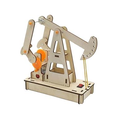 Imagem de Kokiya Haste brinquedos bomba de óleo jack modelo de madeira artesanal artesanato para meninas meninos conjunto experimento científico brinquedo educativo