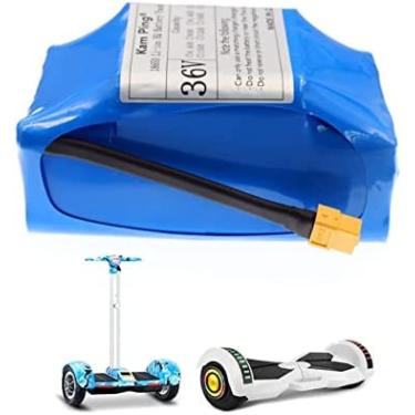 Imagem de Bateria De Lítio 36V 7 Ah, 18650 10S2p Bateria De Íon De Lítio De 36 Volts De Alta Capacidade, Bateria De Lítio De Scooter Elétrica Balanceada, Com Plugue BMS E XT60, Para Monociclo Hoverboard De