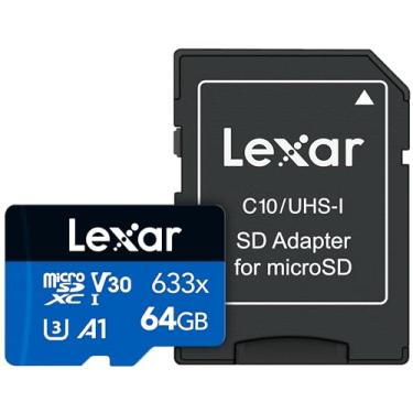Imagem de Lexar Cartão de alto desempenho 633x 64GB MicroSDXC UHS-I com adaptador SD (LSDMI64GBBNL633A)