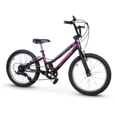 Imagem de Bicicleta Nathor Aro 20 Harmony Preta E Pink Com Cambio 6V