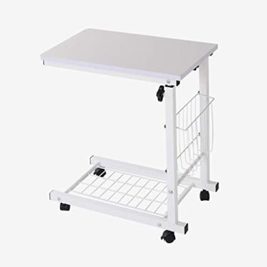 Imagem de Mesas de canto criativas móveis multifuncionais mesa de centro sofá para casa rack de armazenamento mesa de computador mesa de café mesas laterais opcionais multicoloridas quarto (cor: e)
