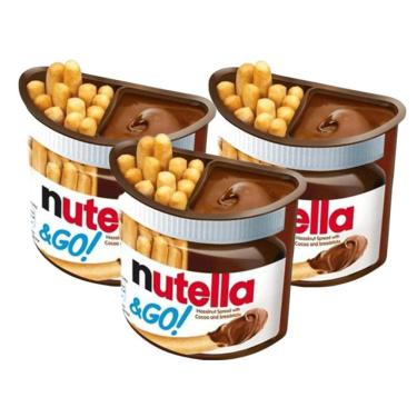 Imagem de NUTELLA & GO - Creme de Avelãs & Palitos Importado - 3 Unid