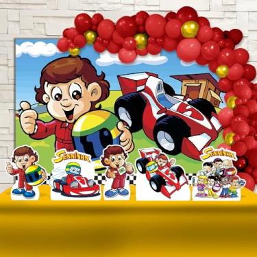 Imagem de Kit Decoração Festa de Aniversário Infantil Piloto de Formula 1