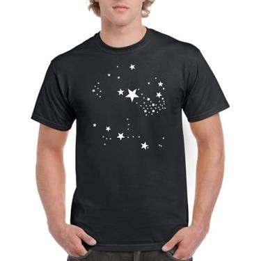 Imagem de Camiseta masculina e feminina Sky Stars Graphics Shirt, Preto, G