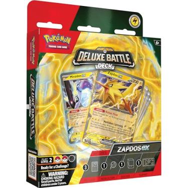 Imagem de Pokémon TCG: Baralho de batalha Zapdos ex Deluxe (baralho de 60 cartas e acessórios prontos para jogar)