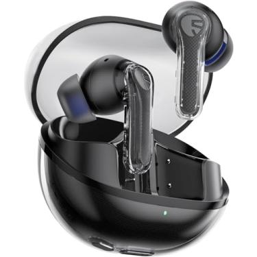 Imagem de SoundPEATS Clear Fones de Ouvido com Cancelamento de Ruído Ativo Sem fio Bluetooth 5.3, 40 Horas de Reprodução, Drivers de 12 mm e Microfone Duplo com ENC, Modo de Jogo e Controle de Aplicativos