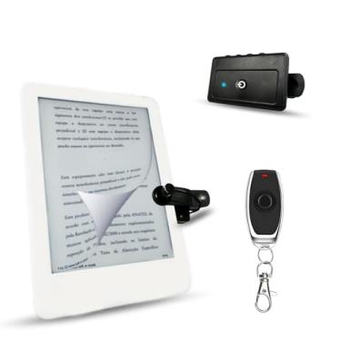 Imagem de Virador de página de controle remoto para leitura Kindle - Virador de página de clique remoto para iPhone. iPad, acessórios para tirar fotos, dispositivo de tela de telefone para iOS e Android