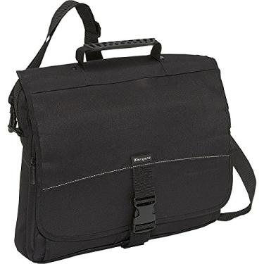 Imagem de Targus Bolsa de transporte para laptop para laptops de 15,6 polegadas bolsa carteiro fina para laptop para homens e mulheres, bolsas para laptops HP, Microsoft, Dell, Lenovo e Apple Laptops, bolsa de trabalho feminina/masculina, preta (TCM004US)