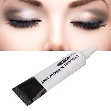 Imagem de Kit de cores de cílios de sobrancelha preta, coloração profissional à prova d'água à prova de suor, tintura de cílios duradoura, creme de tintura de sobrancelha para mulheres para salão de beleza