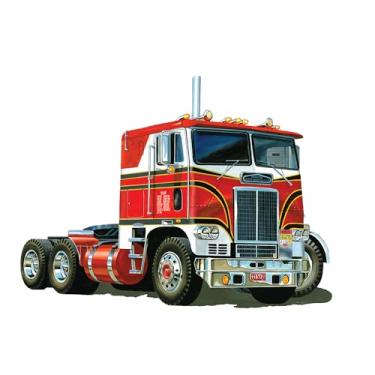 Imagem de AMT White Freightliner 2 em 1 SC/DD Trator Cabover (75º aniversário) Kit de modelo em escala 1:25