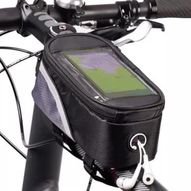 Imagem de Bolsa Porta Celular Altomex ALZ26: Suporte Impermeável e Seguro para Bicicleta, Compatível com Smartphones - Design Ergonômico para Ciclistas Modernos