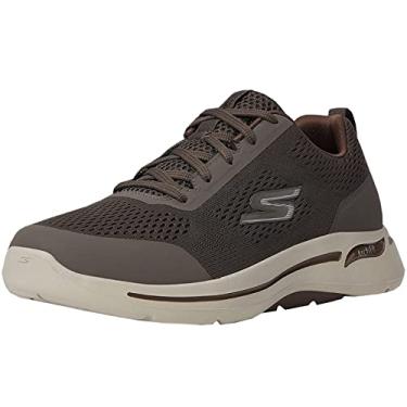 Imagem de Skechers Tênis masculino Gowalk Arch Fit-Athletic para caminhada com espuma resfriada a ar, Cinzento-acastan, 12.5 X-Wide