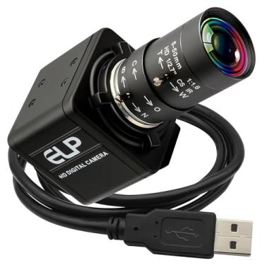 Imagem de Câmera USB 1080p com microfone, zoom manual, webcam de 5 a 50 mm, foco variável, câmera para PC H.264 Mini UVC USB2.0 USB com câmera para computador, áudio, vídeo, close-up, câmera Web com zoom