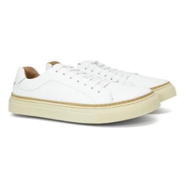 Imagem de Sapatênis Tênis Masculino Anatomic Gel Mobi Conforto Couro Liso Casual Urbano 0817-Masculino