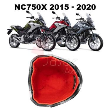 Imagem de Forração Honda NC 750X 2015 Baú Forro Vermelho Scooter - Jaspe Ateliê,