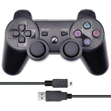 Imagem de Controle sem fio PS3 wireless bluetooth dualshock Joystick - OP