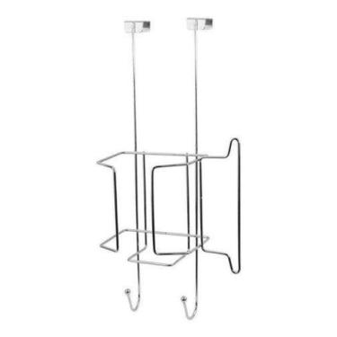 Imagem de Suporte Para Ferro E Tábua De Passar Roupa Encaixe Na Porta - NIQUELAR