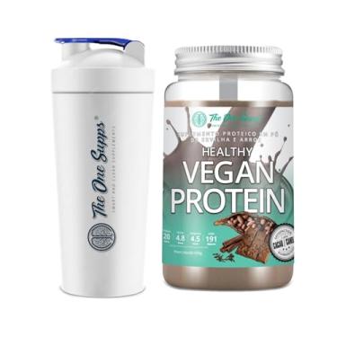 Imagem de Kit Healthy Vegan Protein 454g Cacau & Canela + Coqueteleira - The One Supps