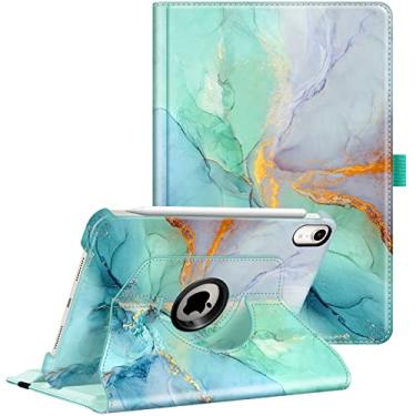 Imagem de Fintie Capa giratória para iPad Mini 7 (A17 Pro, 7ª geração) 2024/iPad Mini 6 (6ª geração) 8,3 polegadas - suporte giratório de 360 graus, capa protetora traseira, despertar/hibernar automático