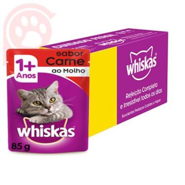 Imagem de Caixa 20 unidades Whiskas Sachê Carne - Mars