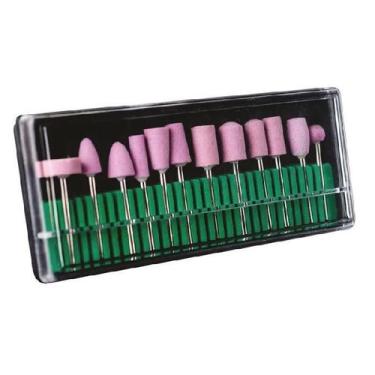 Imagem de  Kit Brocas Quartzo Rosa Para Lixa Elétrica Nail Queen - BCS