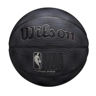 Imagem de Bola De Basquete Wilson NBA Forge Pro Midnight, 7, Preto