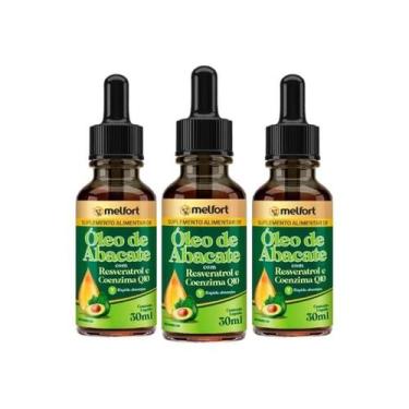 Imagem de Kit 3X Óleo De Abacate Com Resveratrol E Coenzima Q10 30Ml - Melfort N