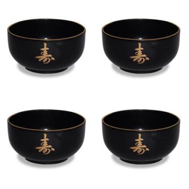 Imagem de Kit 4 Tigela Japonesa Udonbati Médio Bowl Cozinha 14X7,5Cm - AC